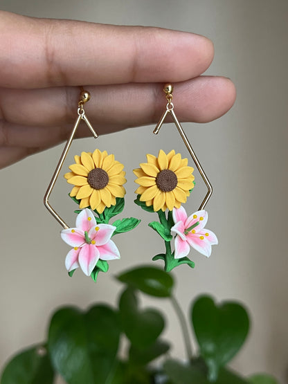 LILIES AND SUNFLOWERS